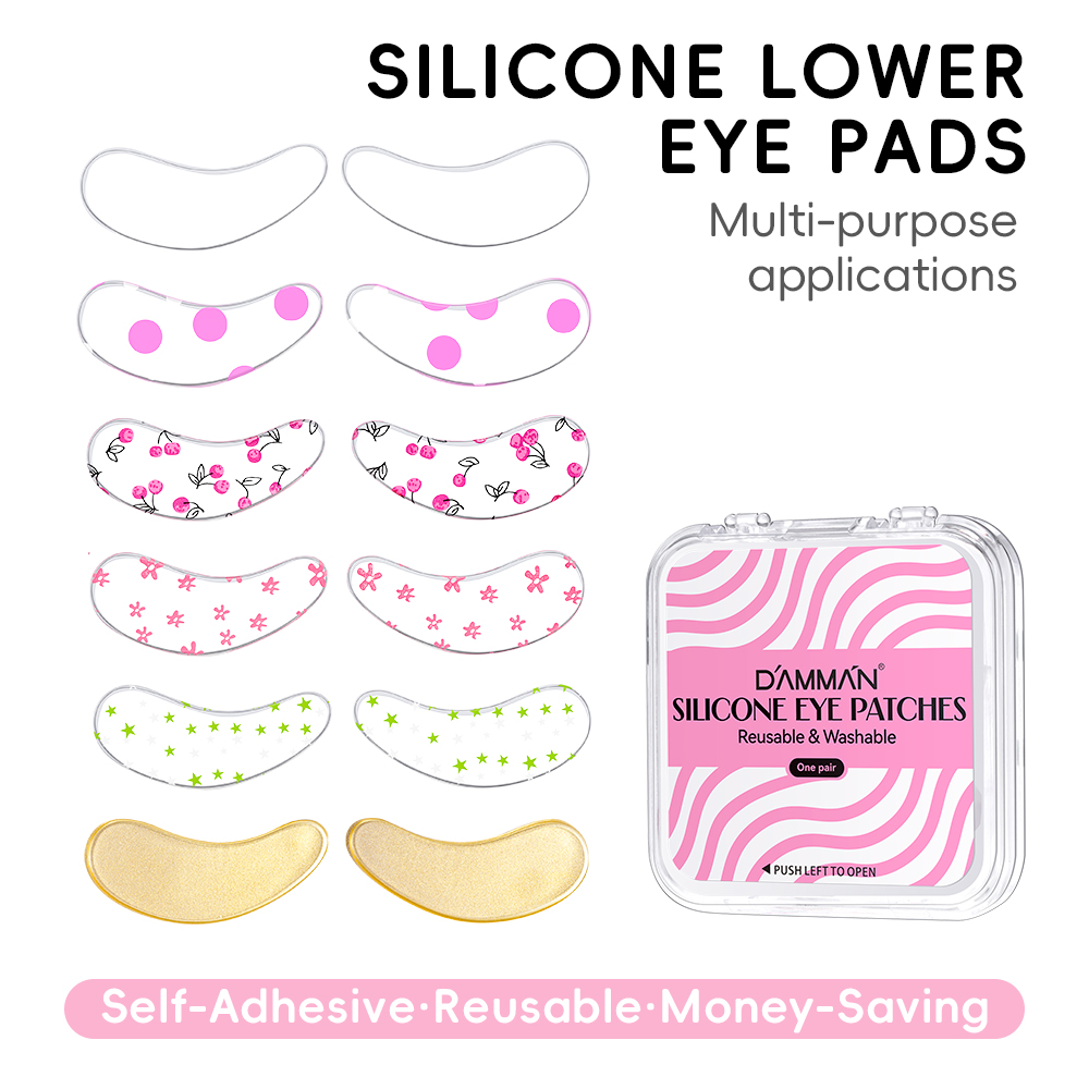 Eyelash Extension Eye Mask - DAMMAN 1/5 Paar Siliconen Oogpatches voor