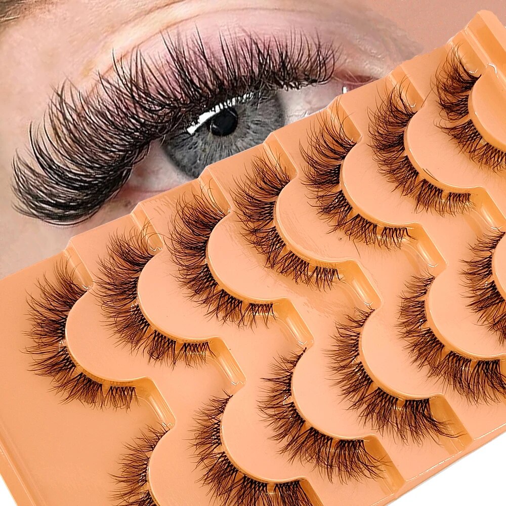 Eyelash Extension For Big Eyes - 7 Paar Nerts Wimpers Onzichtbare Band