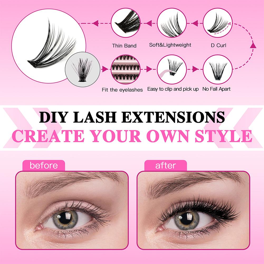 DIY Valse Wimpers Set 30D 40D  - Eyelash Extension Full Set recensie en prijs