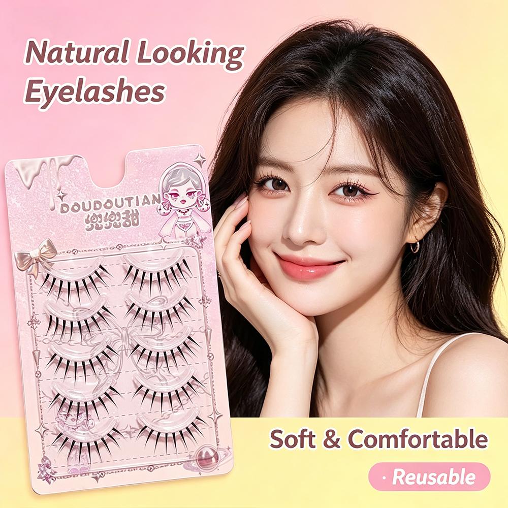 5 Paar Natuurlijke Nepwimpers  - Eyelash Extension Japanese Style recensie en prijs