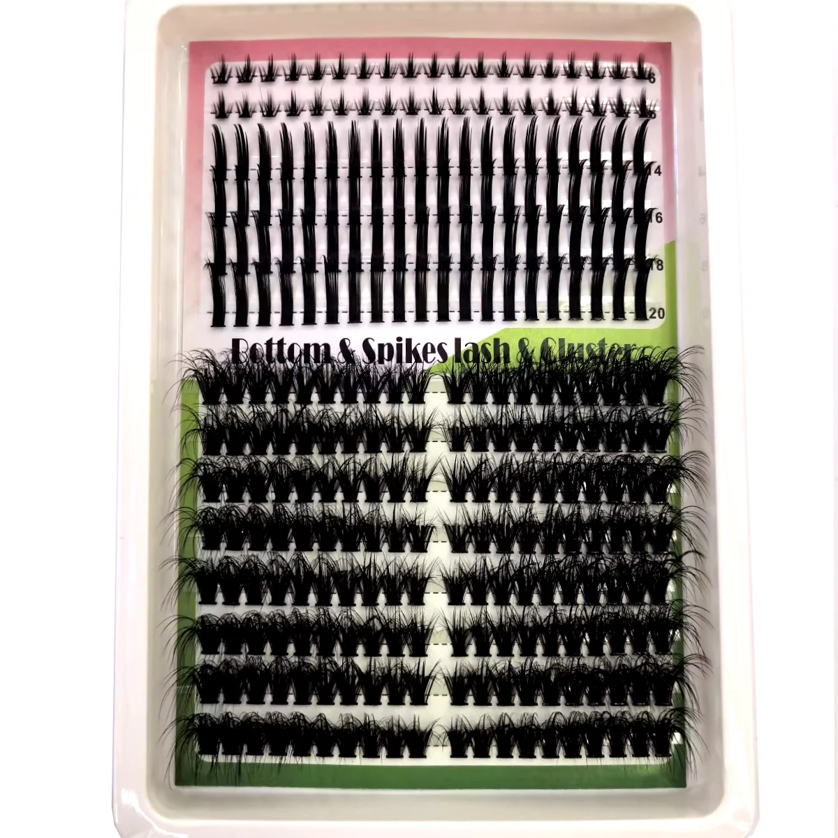 AMSDCN Spikes14Rows DIY Cluste - Eyelash Extension Full Set recensie en prijs