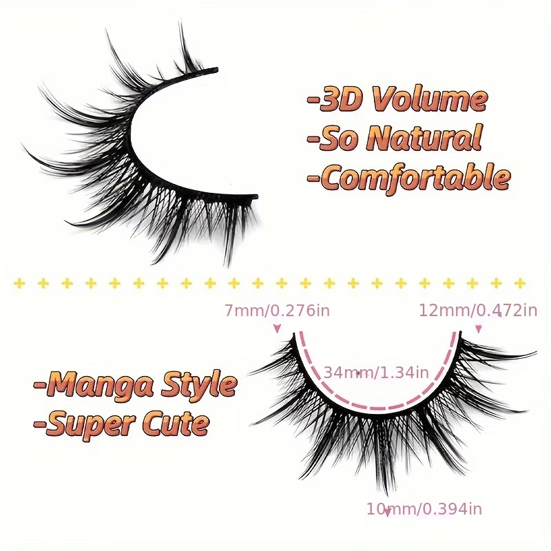 5 Paar Manga Anime Neppl wimpe - Eyelash Extension Japanese Style recensie en prijs