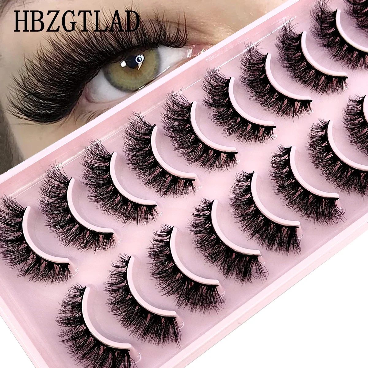 HBZGTLAD 10 Pairs 3D Nertsenha - Eyelash Extension For Big Eyes recensie en prijs