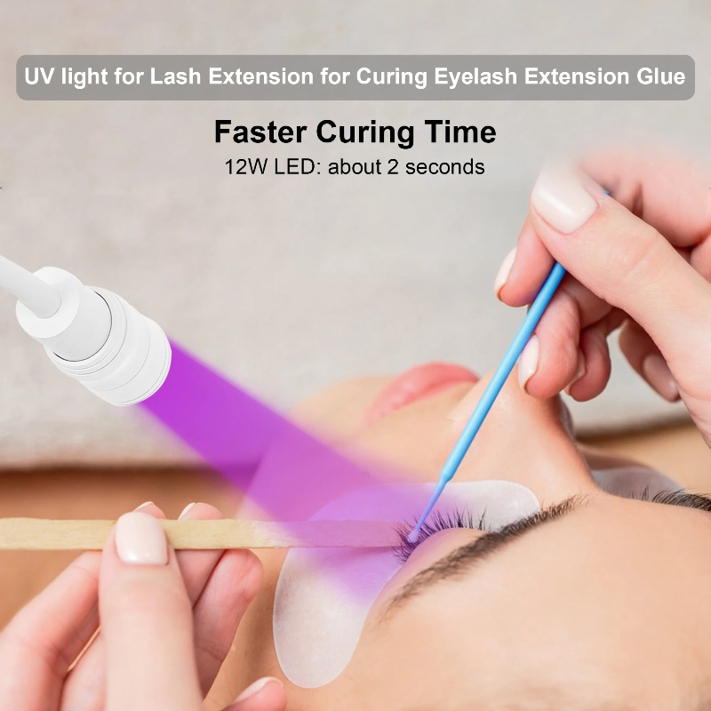 UV-wimperlamp voor het aanbren - Eyelash Extension Salon recensie en prijs