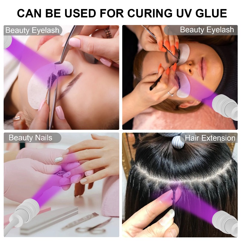 UV-wimperlamp voor het aanbren - Eyelash Extension Salon recensie en prijs