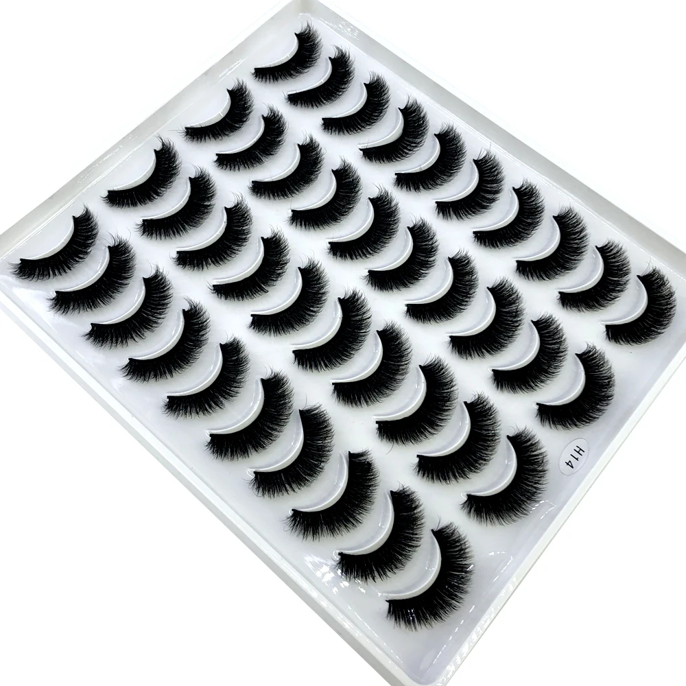 AMSDCN Nieuwe 20 paar natuurli - Eyelash Extension Full Set recensie en prijs