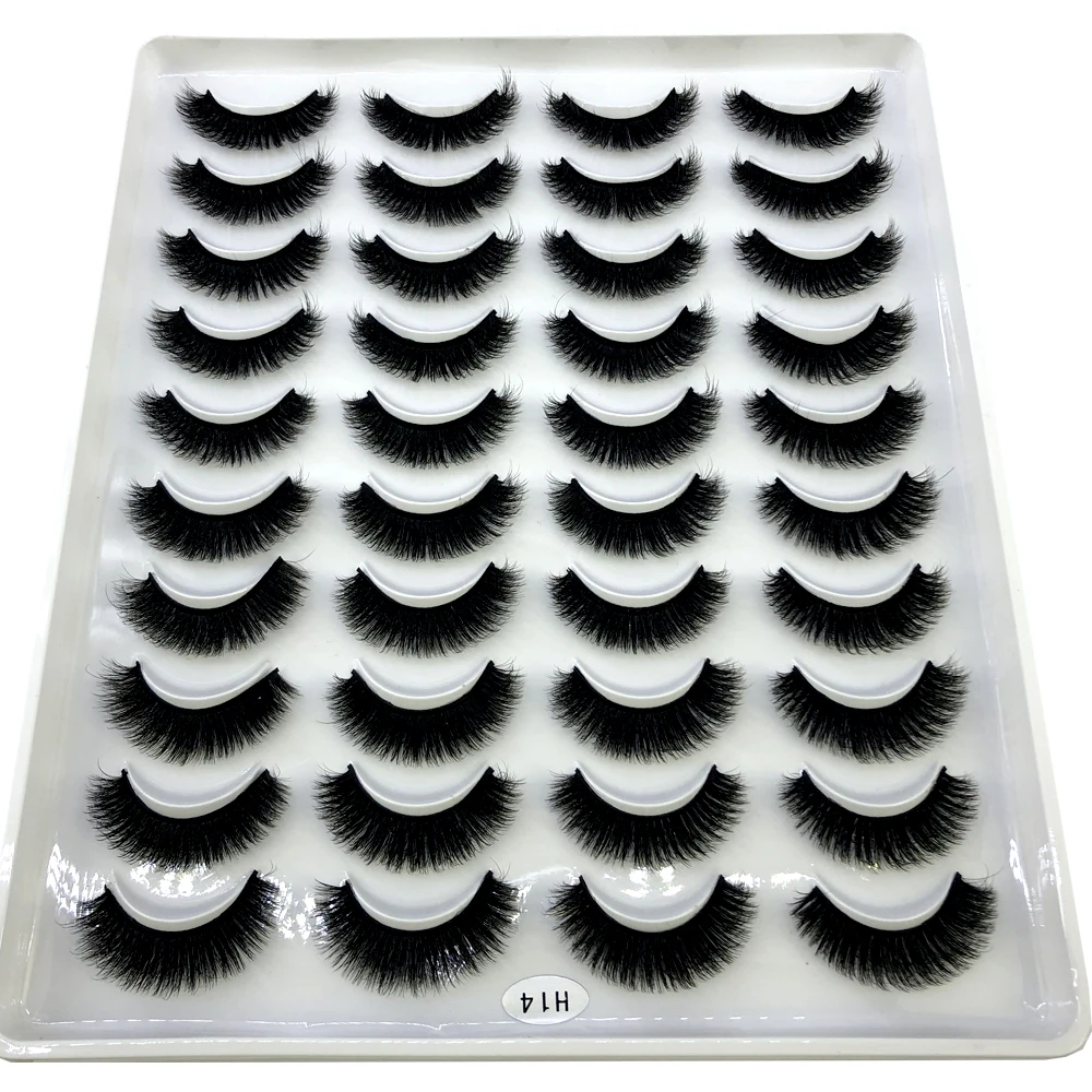 AMSDCN Nieuwe 20 paar natuurli - Eyelash Extension Full Set recensie en prijs